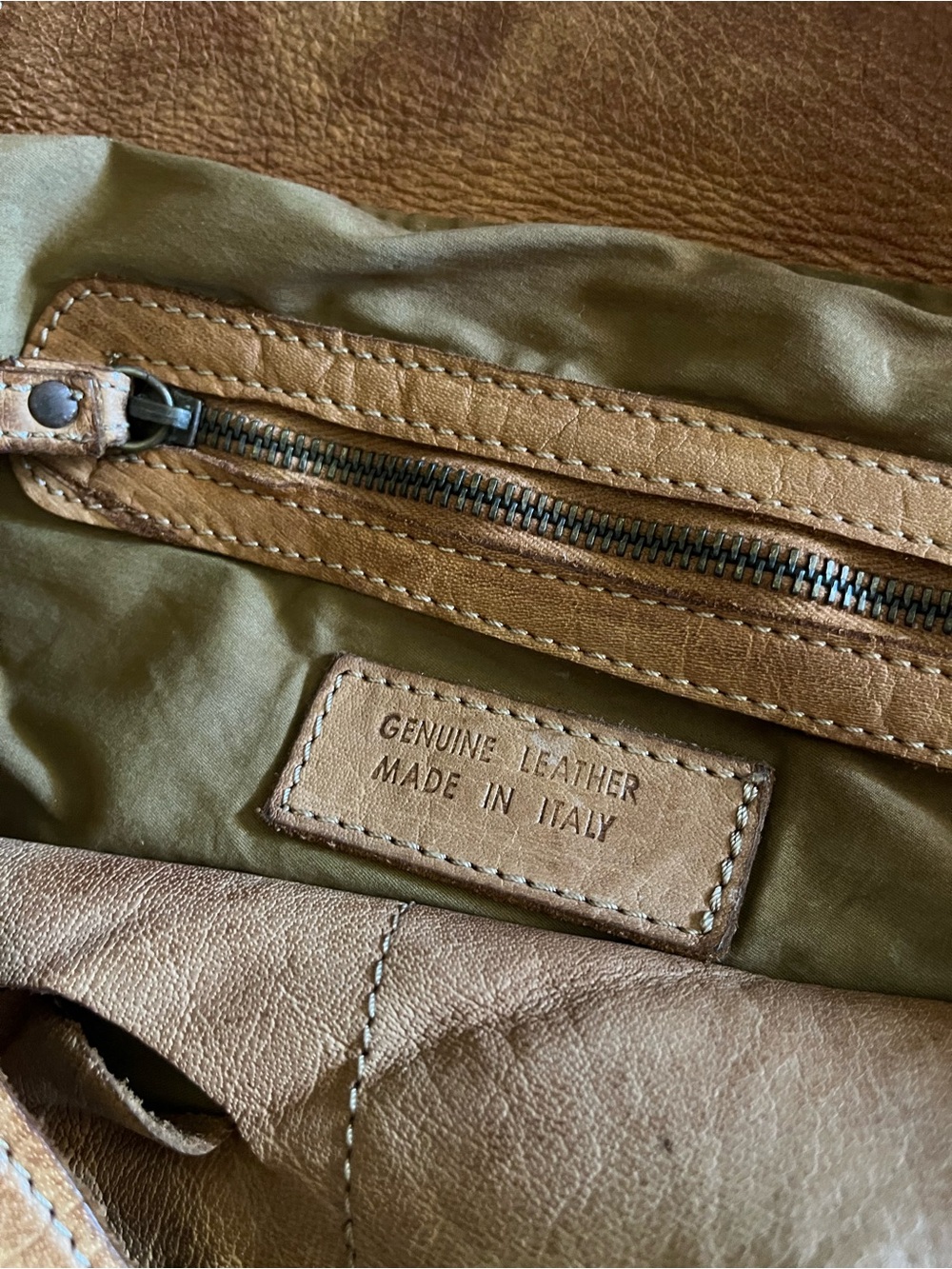 Southwest studded leather bag messenger Italy pockets Sedona Western Cowgirl - Picture 3 of 10